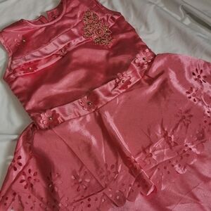 Princess Peach Kids Long Dress